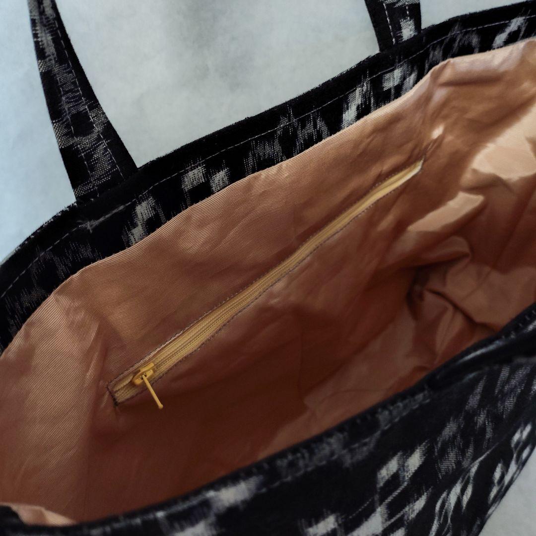 ナル 白い波様予約品 絣リメイク 縦長、横長トートバッグ2点