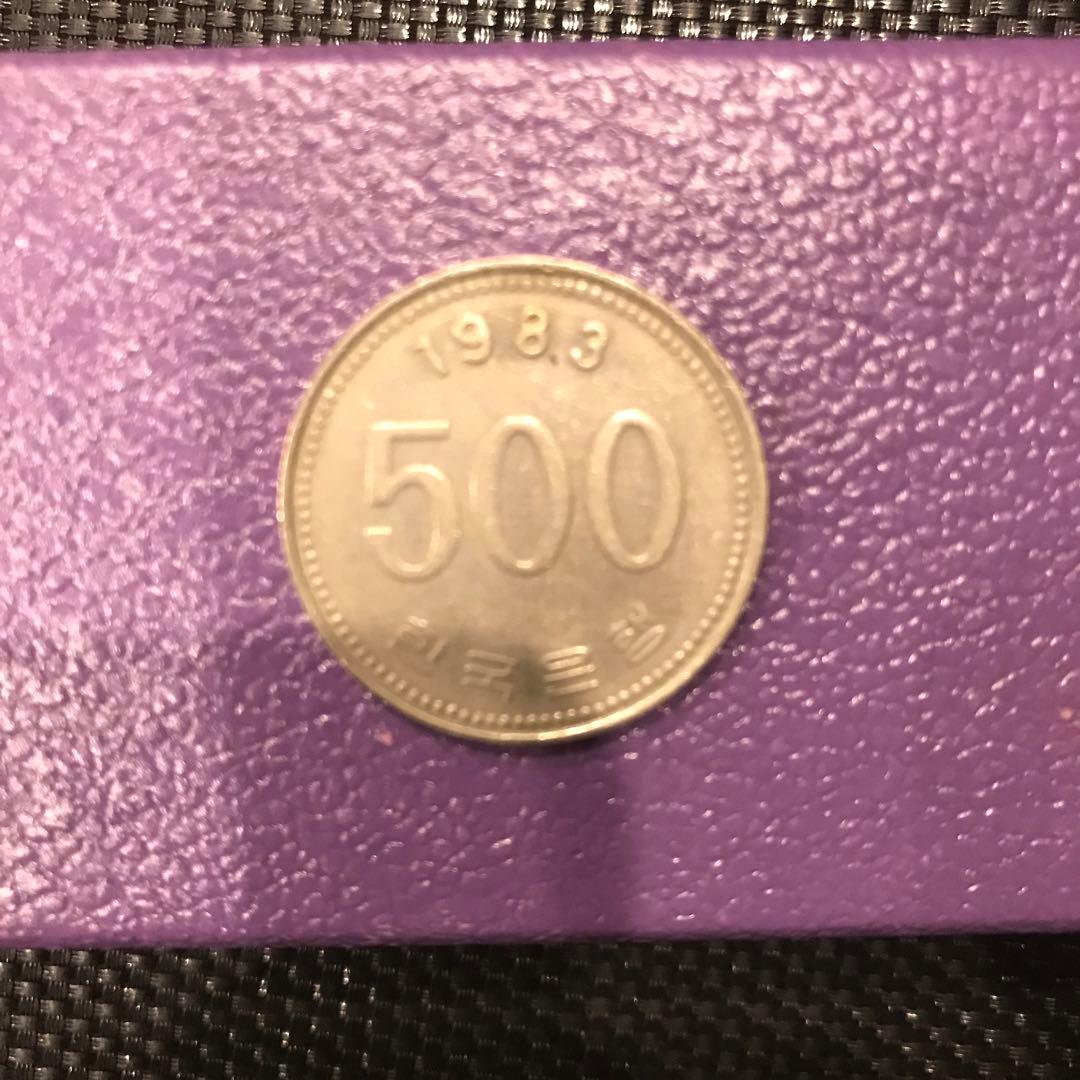 韓国 500ウォン 1983年 白銅貨 李舜臣 古銭 硬貨 貨幣 - メルカリ