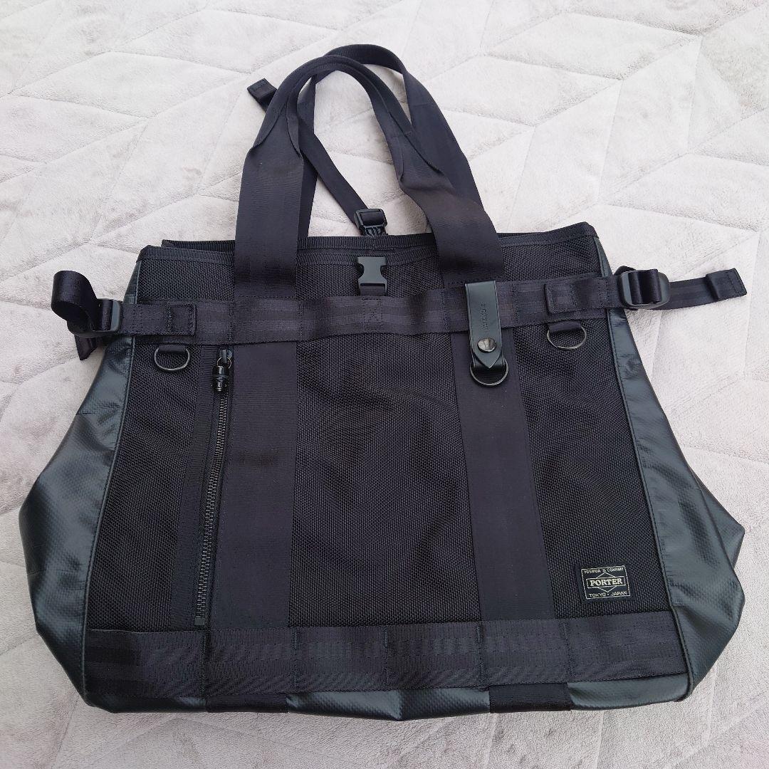 PORTER ブラック トートバッグ PORTER ポーター フレーム トートバッグ 690-17845 10 ブラック 吉田
