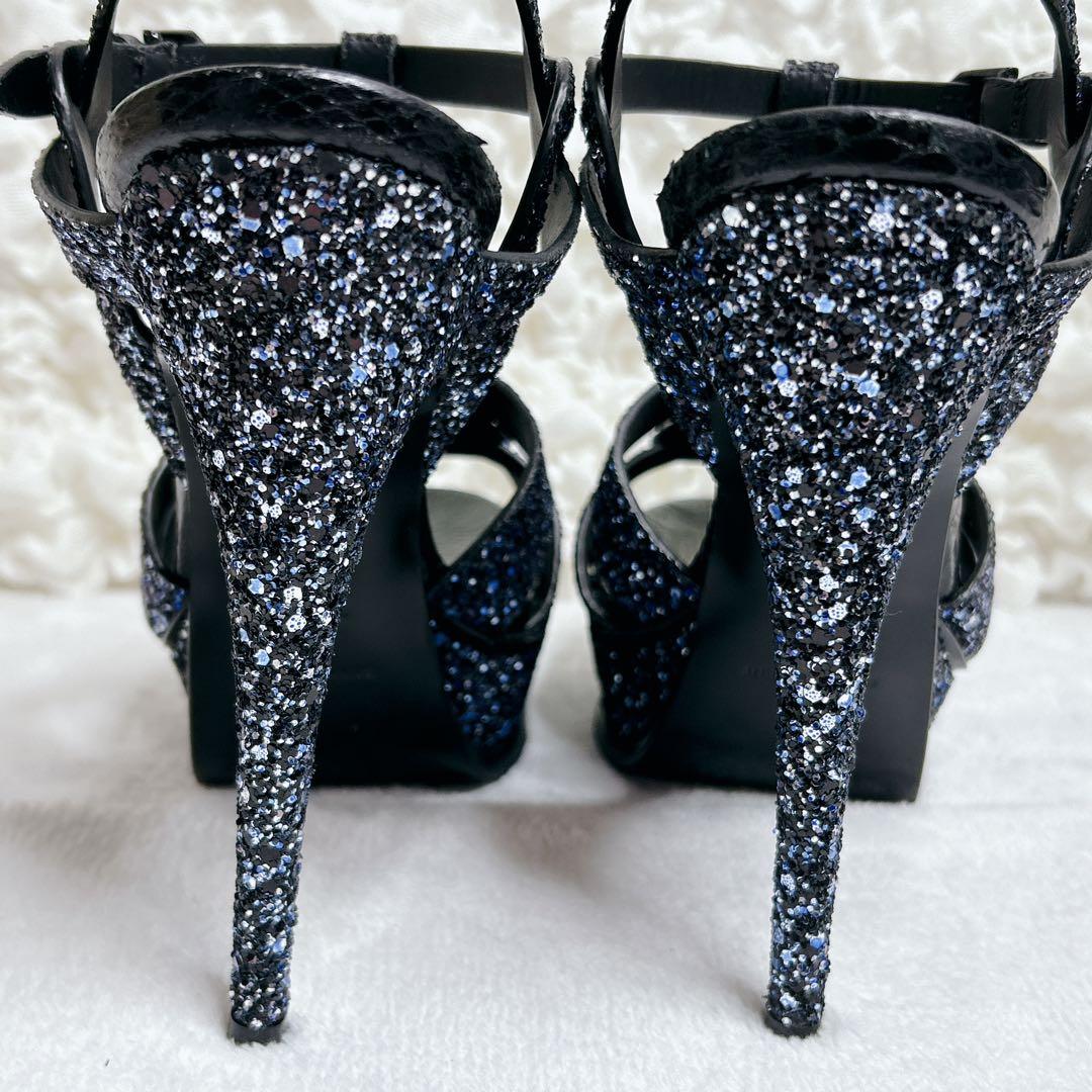 希少✨️ サンローラン サンダル トリビュート ラメ グリッター スパンコール