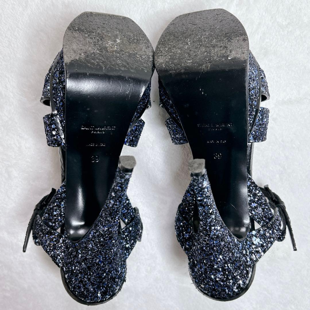 希少✨️ サンローラン サンダル トリビュート ラメ グリッター スパンコール