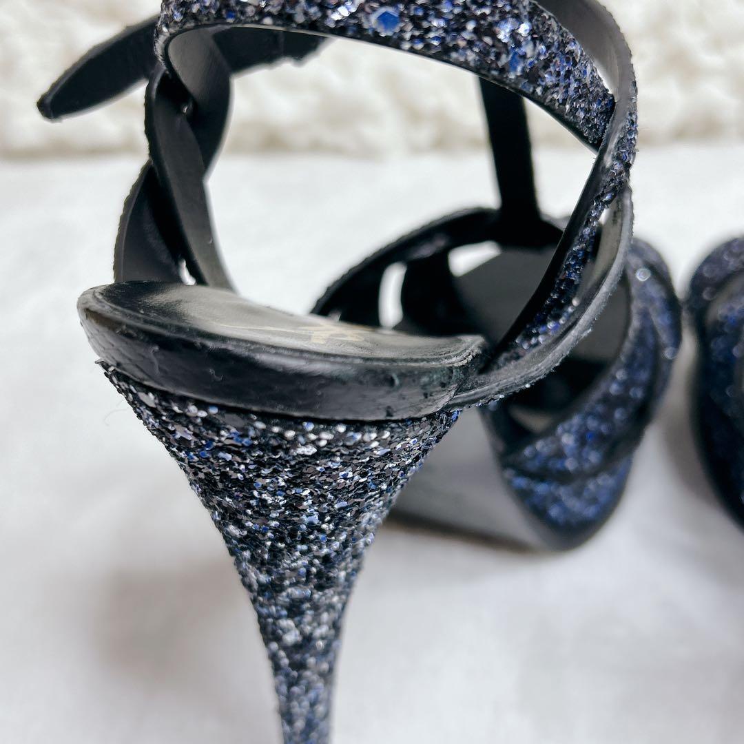 希少✨️ サンローラン サンダル トリビュート ラメ グリッター スパンコール