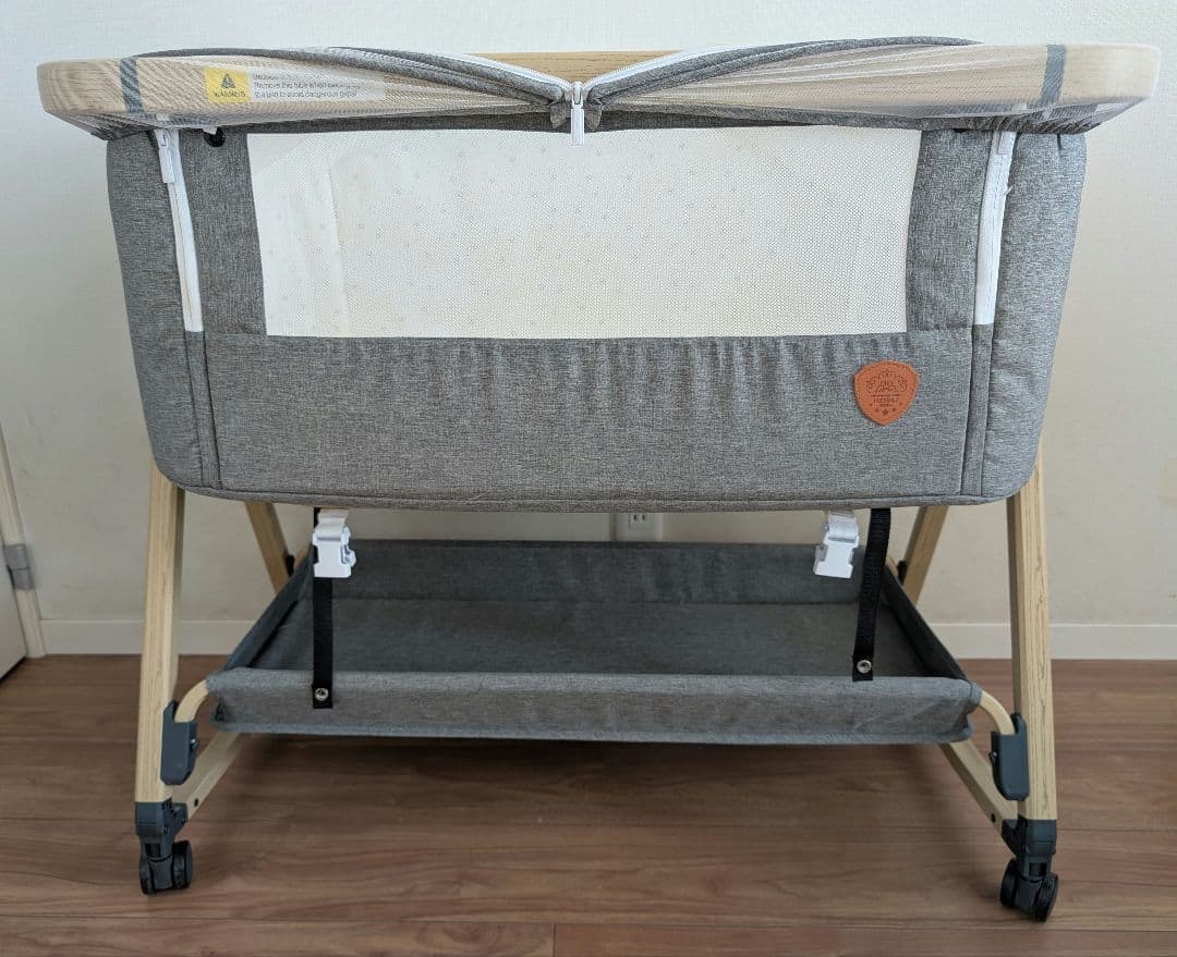 HZDMJ ベビーベッド タイニーサイズ　 高さ調整可　ゆりかごにも　ネットあり hzdmj ベビーベッド 折りたたみ 添い寝ベッド 揺りかご 赤ちゃん 高さ