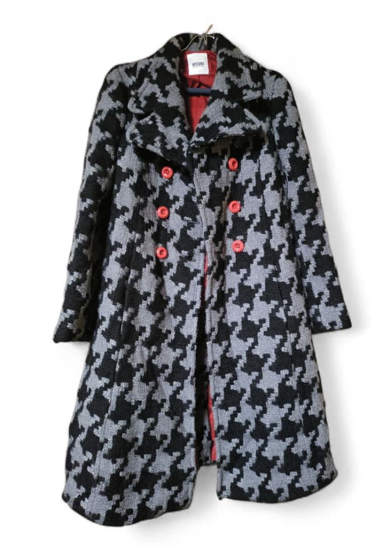 MOSCHINO　モスキーノ　千鳥格子柄　コート