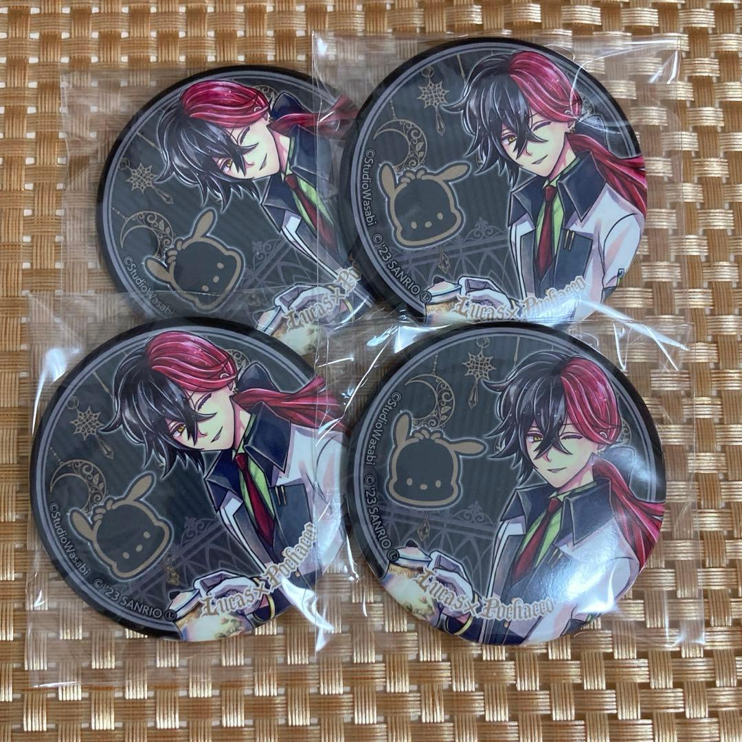 あくねこ ルカス 缶バッジ サンリオ - メルカリ