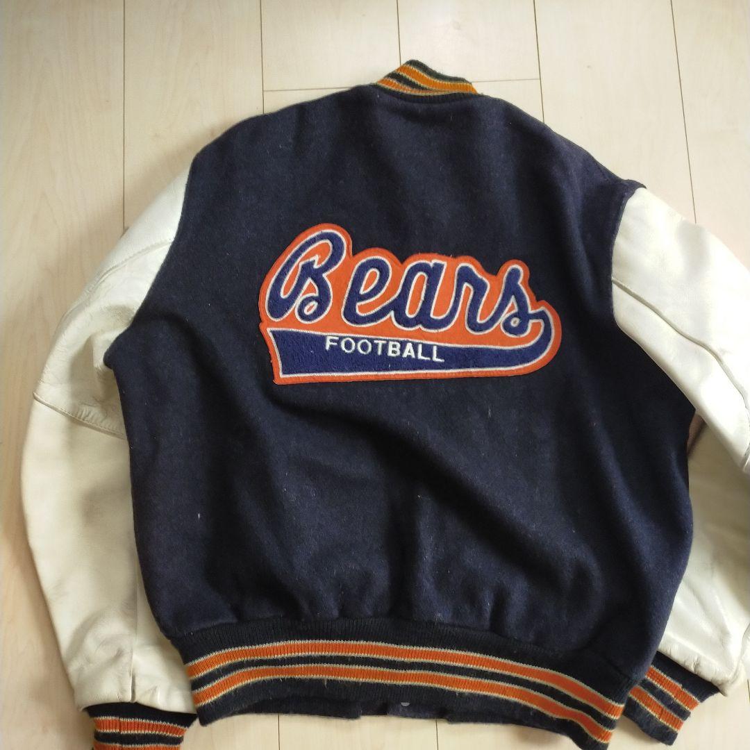 70s-80s/vintage/DeLONG/NFL/シカゴベアーズ/スタジャン - メルカリ