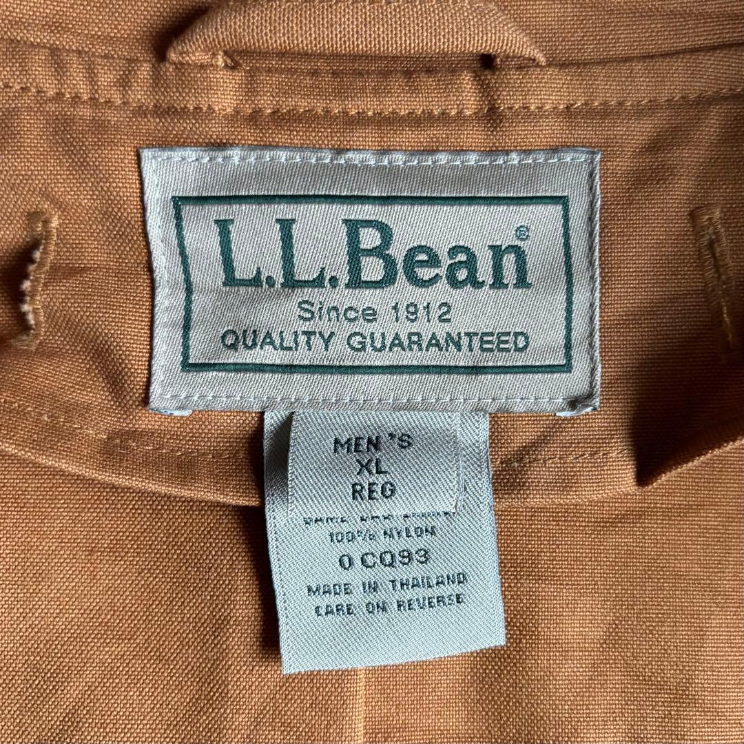 【90s L.L.Bean】ハンティングジャケット　ダック生地　襟コーデュロイ