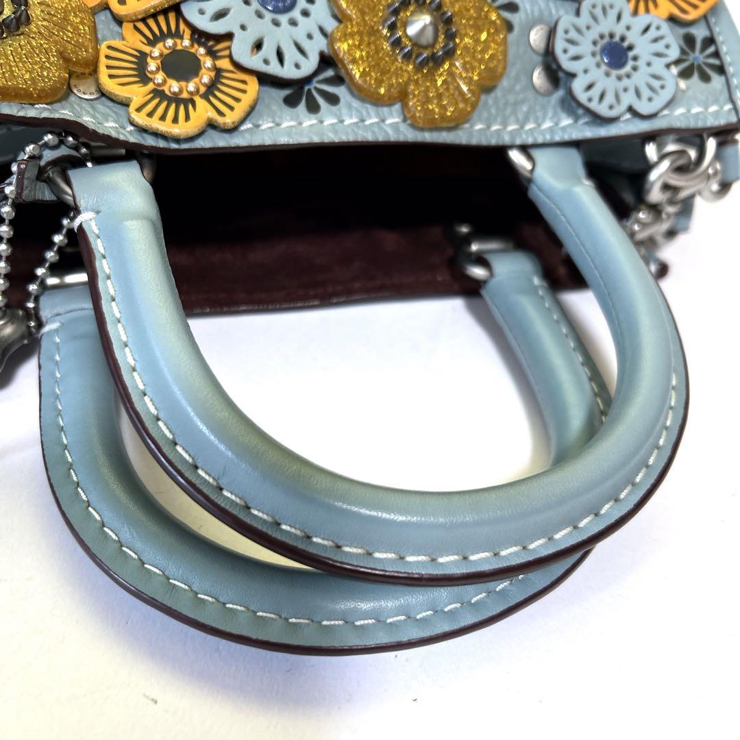 ✨大人気✨コーチ ティーローズ 2wayバッグ ローグ 有名人着用 完売品