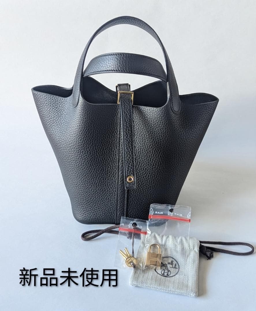 新品] 2025年 K刻印 エルメス ピコタン PM ノワール 黒 ブラック