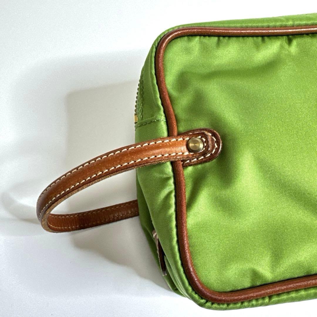 極美品】Felisi フェリージ ナイロンポーチ 719 グリーン - メルカリ