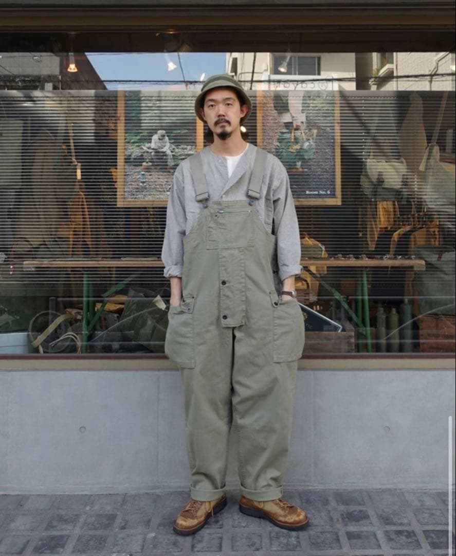 Nigel Cabourn LYBROオーバーオール ヘリンボーン 52 白 - メルカリ