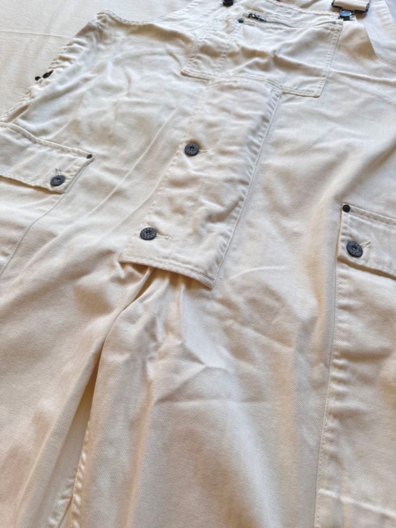 Nigel Cabourn LYBROオーバーオール ヘリンボーン 52 白 - メルカリ
