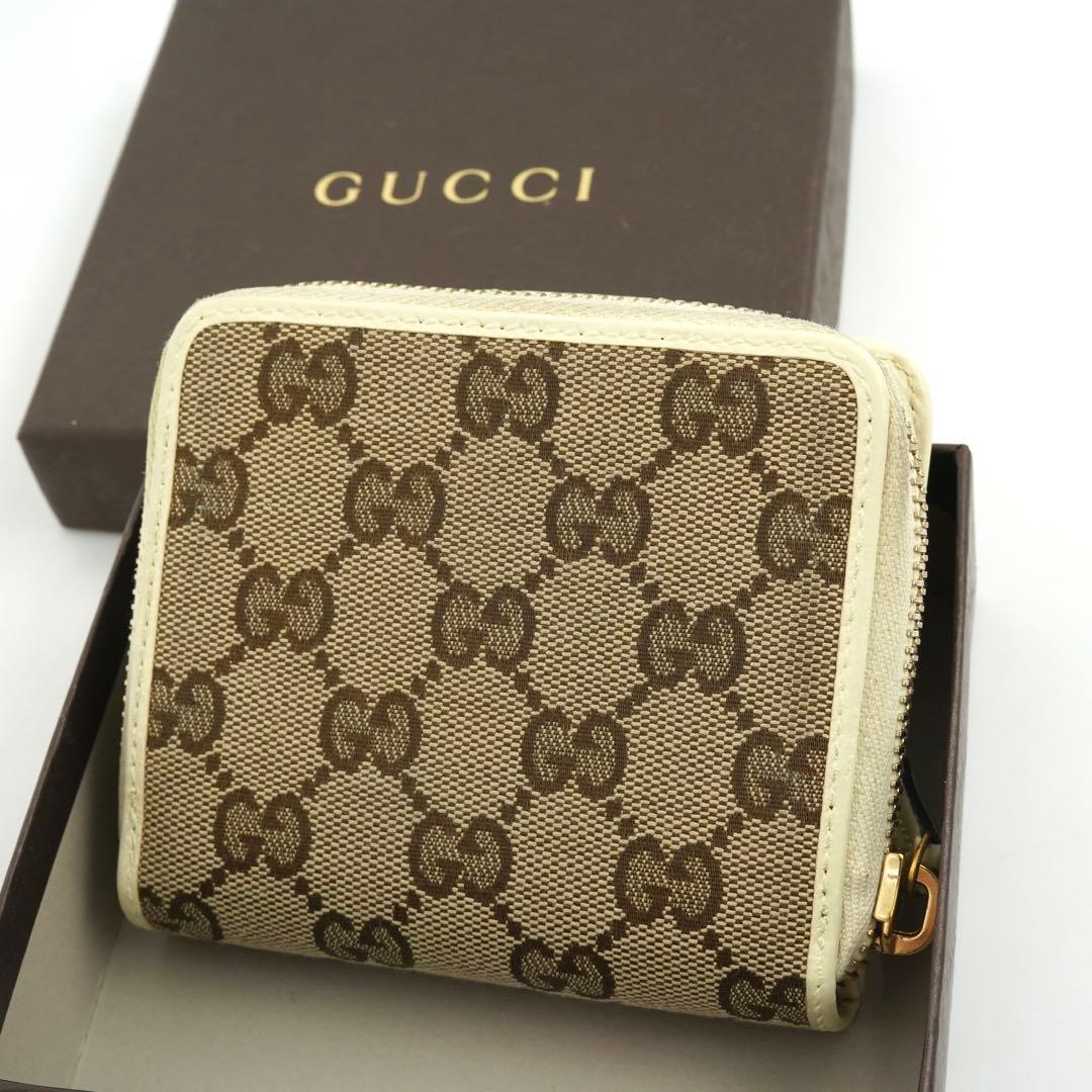 ✨新品未使用✨GUCCI ミニ財布蜂GG柄GGラインインターロッキング