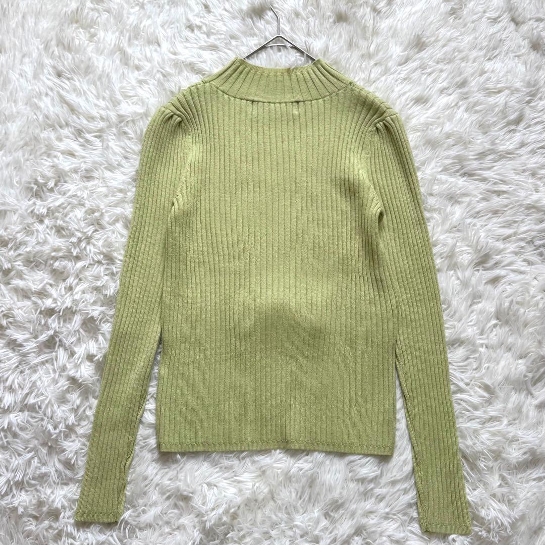 エムズグレイシー ウエストリボン付き リブニット 定番 セーター 38