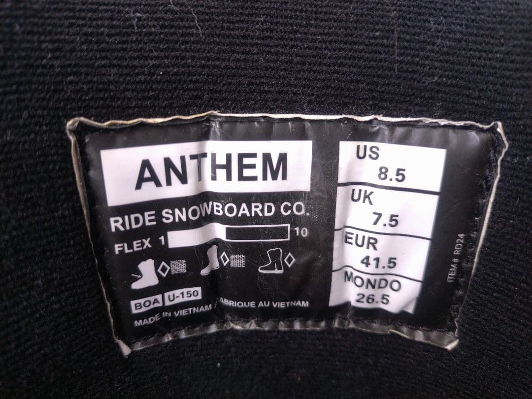 RIDE ANTHEM スノーボードブーツ 26.5cm