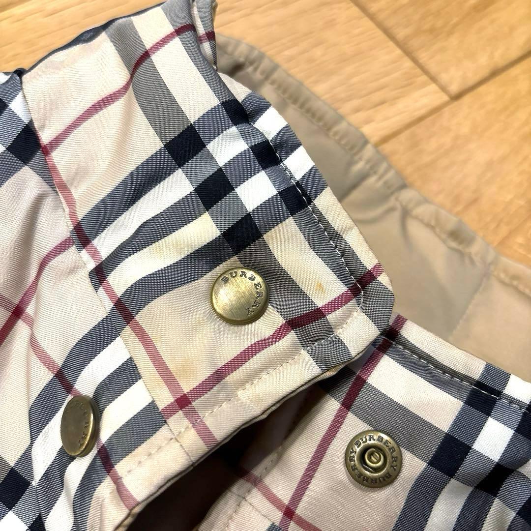 バーバリーロンドン】かわいいノバチェック マウンテンパーカー×ダウン