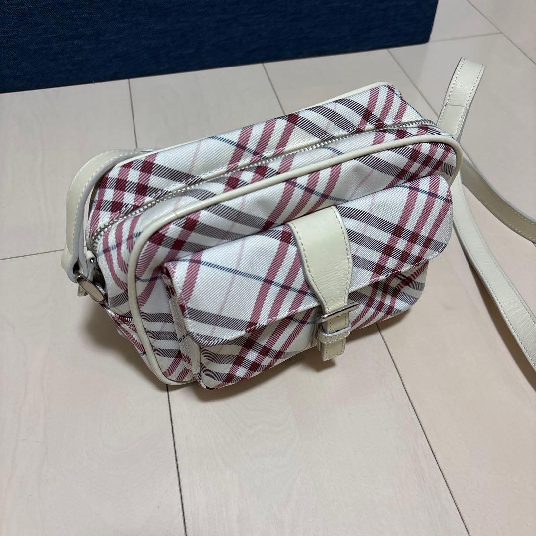 BURBERRY BLUE LABEL チェック柄ショルダーバッグ - メルカリ