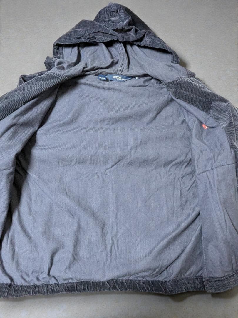 希少】USA製 90s ラルフローレン コーデュロイパーカー 太畝 ネイビー