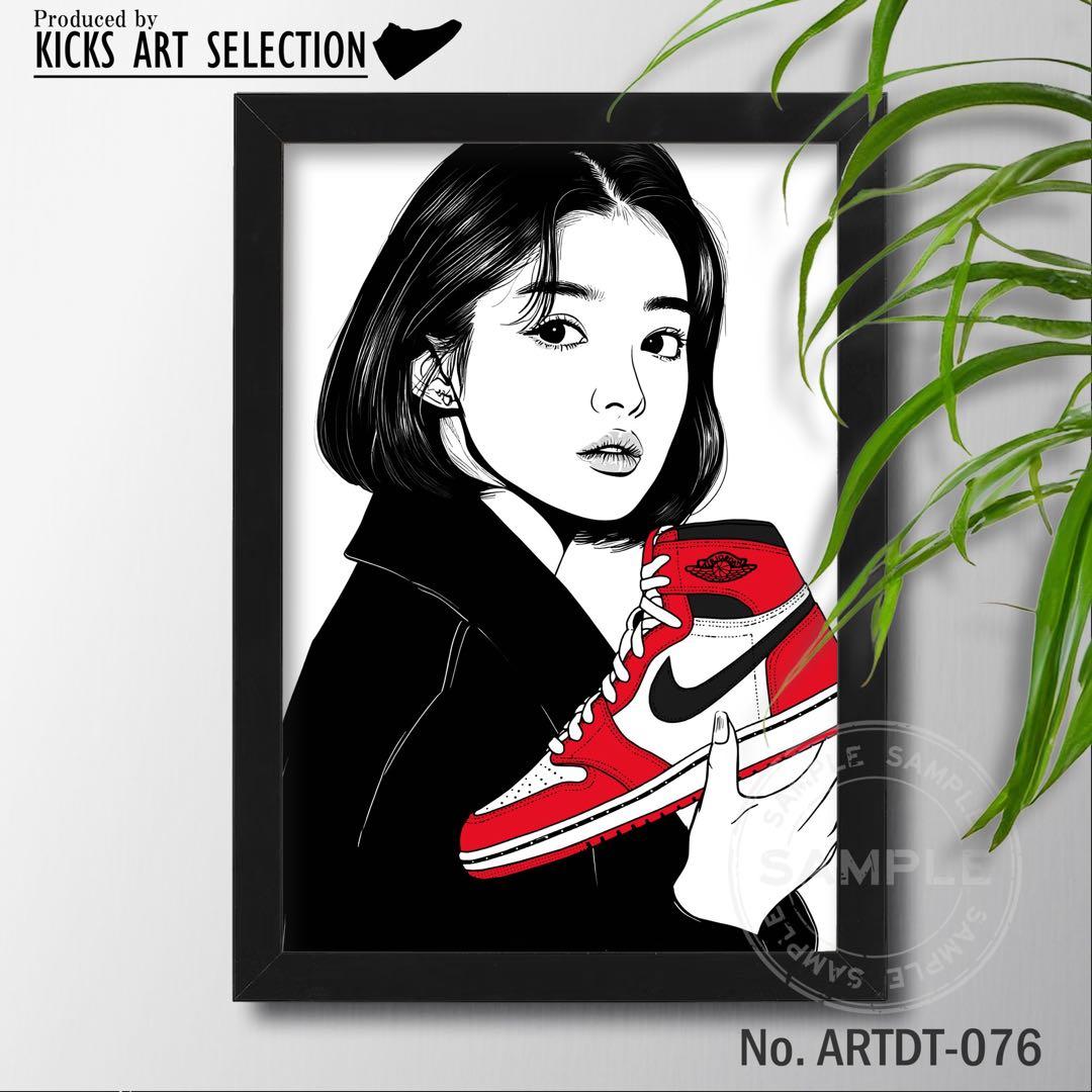 エアジョーダン1 シカゴ kyneバックサイドワークス/スニーカーアート