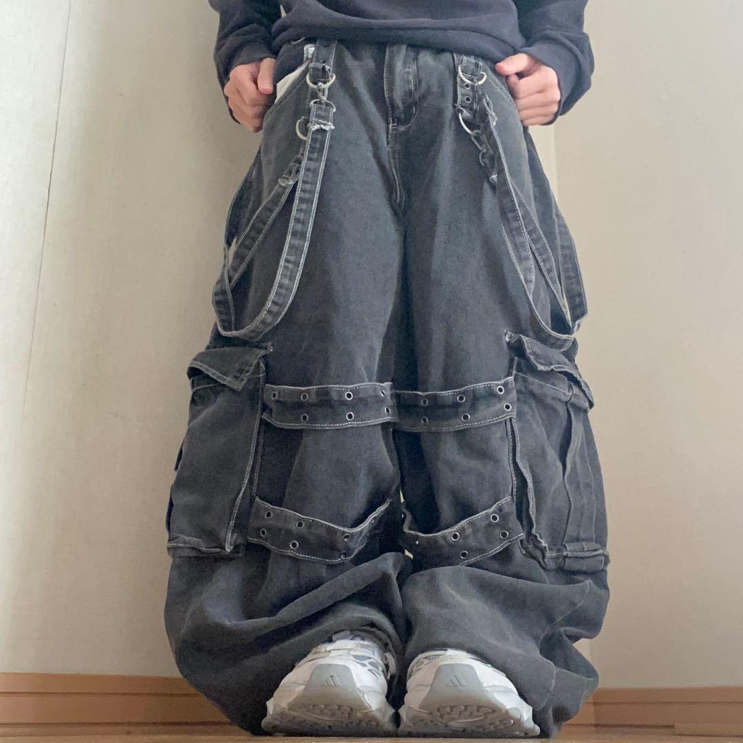 archive 超極太 buggy cargo denim pants y2k - メルカリ
