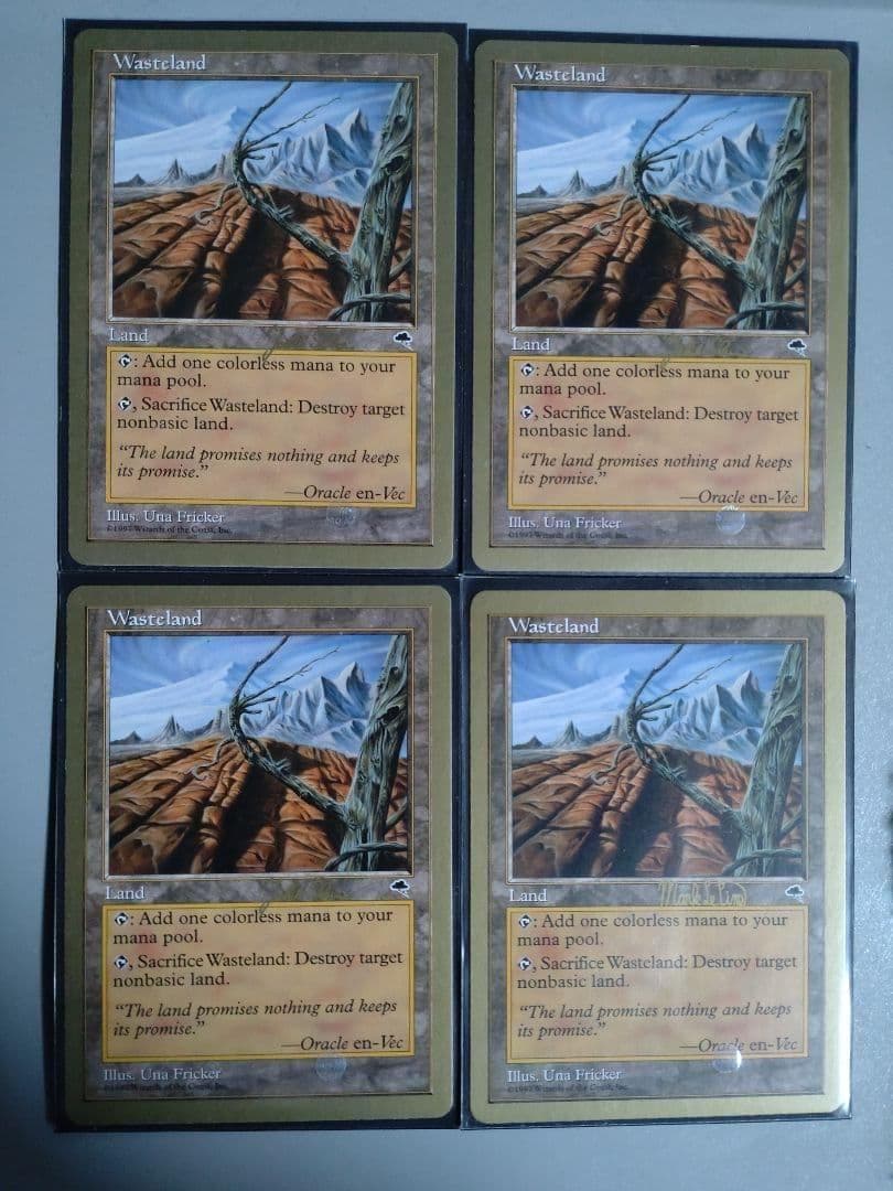 不毛の大地 MTG 金枠 4枚セット - メルカリ