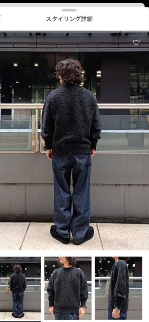 OWNESS ネップ クラッシュ クルーネック ニット - メルカリ