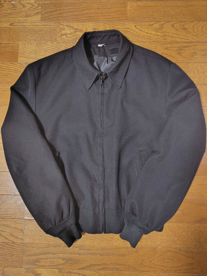 90sアメリカ軍　Neptune Garment ミリタリージャケット ブルゾン 90s USA製 実物 米軍 ミリタリー オフィサージャケット 黒 46R NEPTUNE