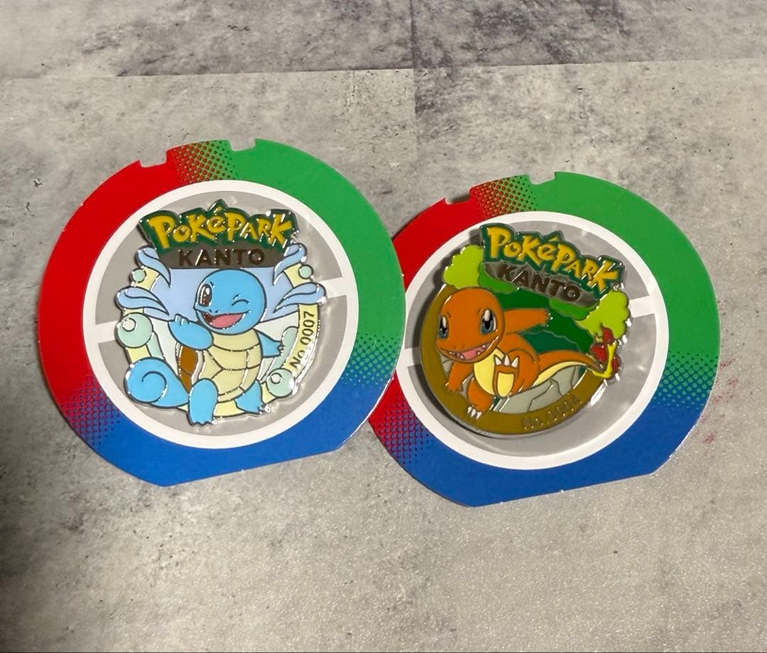 ポケパークカントー限定ピンズ ゼニガメ ヒトカゲ - メルカリ