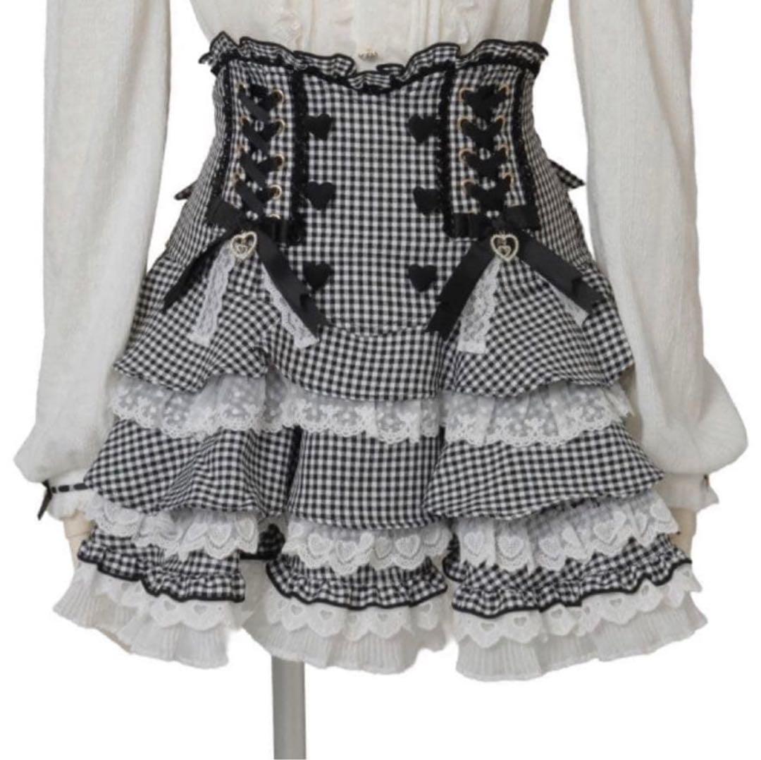 lizlisa ‪‪❤︎‬レースアップティアードスカパン - メルカリ‬