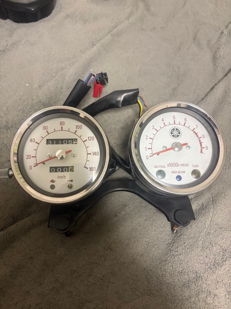 SR400 純正メーターキャブ車1JR ヤマハ発動機 SR400 メーター ヤマハ 純正 中古 バイク 部品 1JR