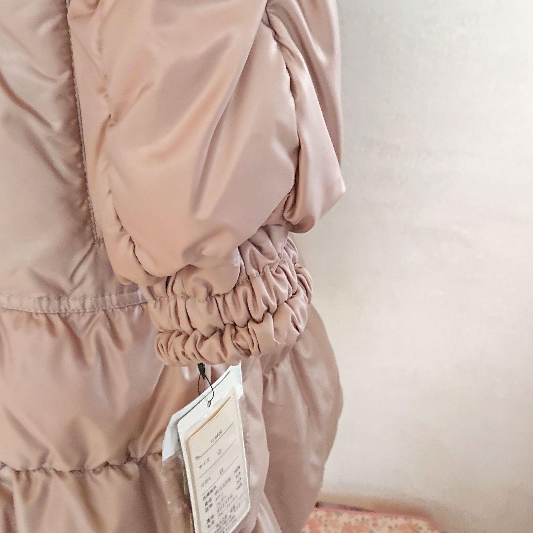 ベニーバードブルーフォックス衿付裾ギャザーダウンコート13号