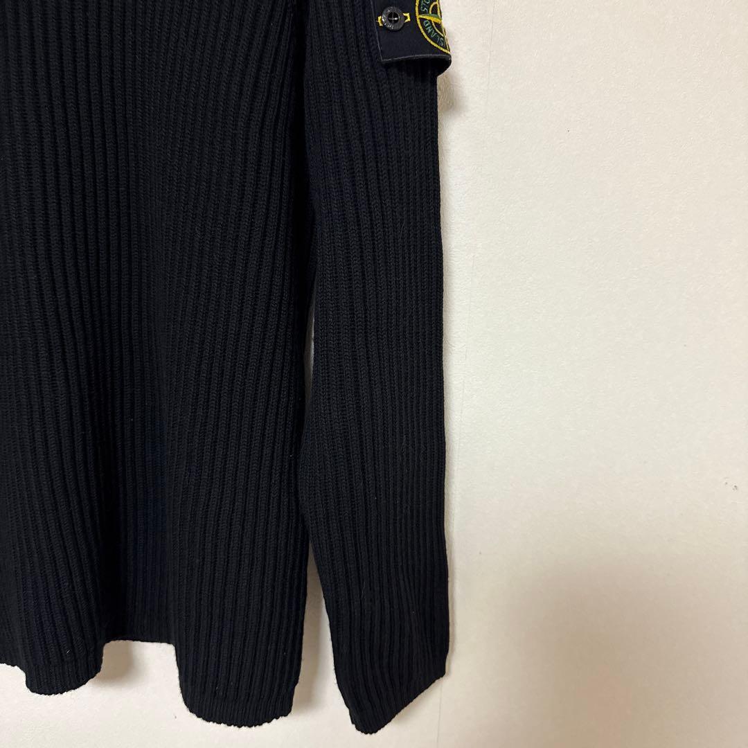 【ほぼ新品】STONE  ストーンアイランド クルーネックリブニット