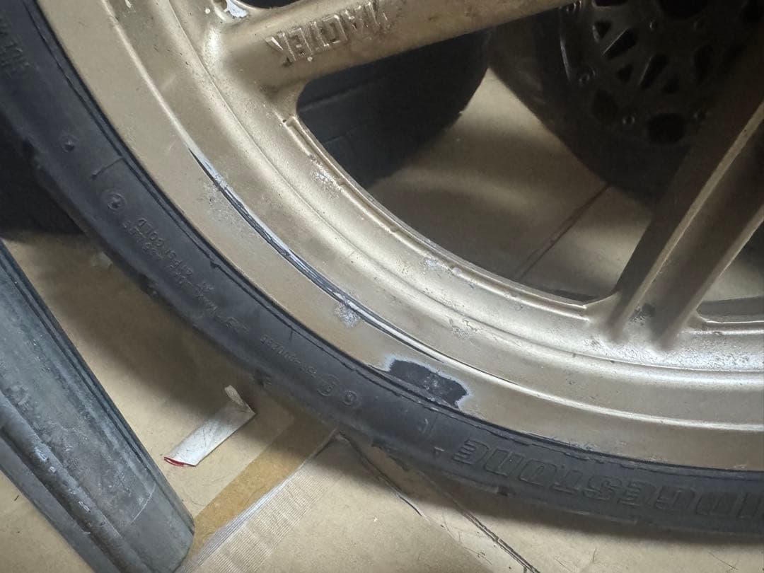 NSR250R 純正 マグテックホイール フロント ゴールド 5本スポーク