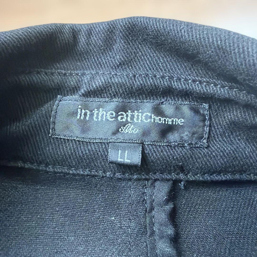 in the attic homme ブラック ナポレオンジャケット トレンチ - メルカリ