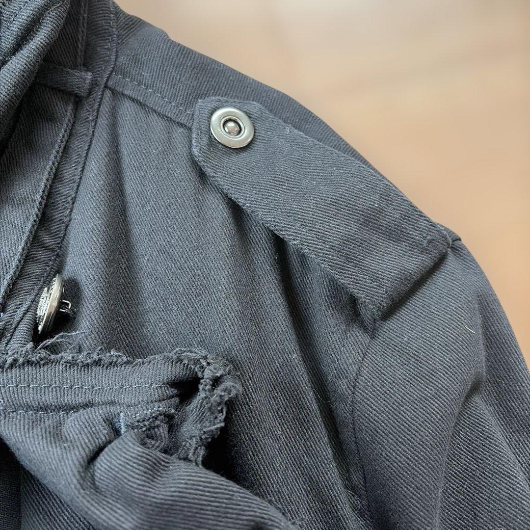 in the attic homme ブラック ナポレオンジャケット トレンチ - メルカリ