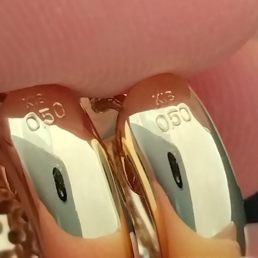 K18✨パヴェダイヤ0.50ct(各刻印)中折式✨ピアス✨定番大人気商品✨