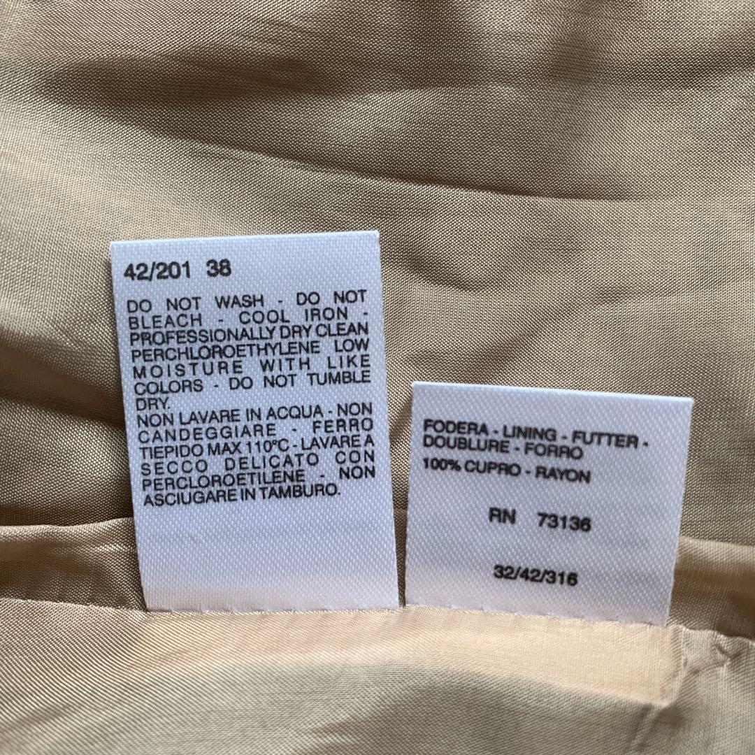 MaxMara マックスマーラ 千鳥格子ジャケット ラナウール 白タグ 38