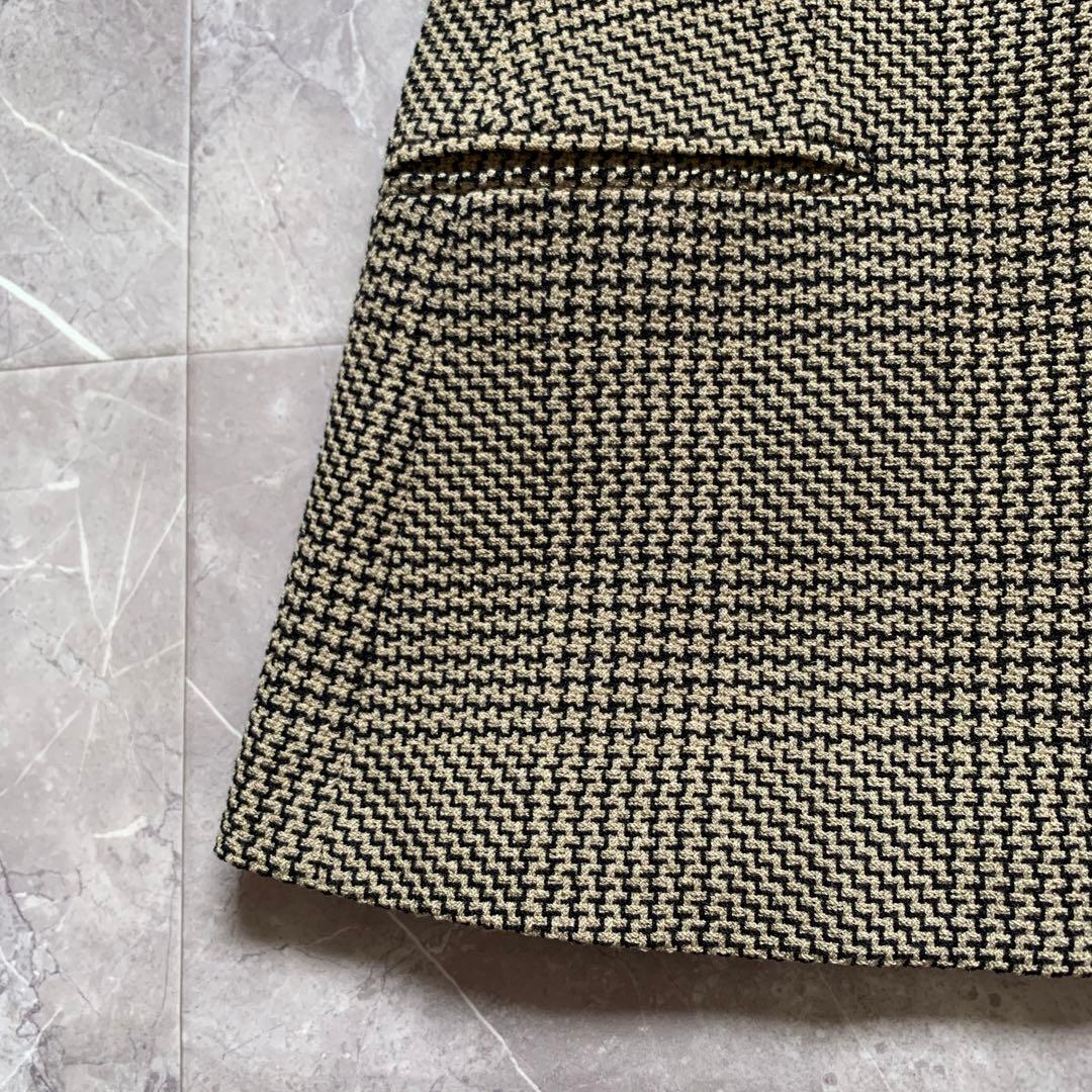 MaxMara マックスマーラ 千鳥格子ジャケット ラナウール 白タグ 38