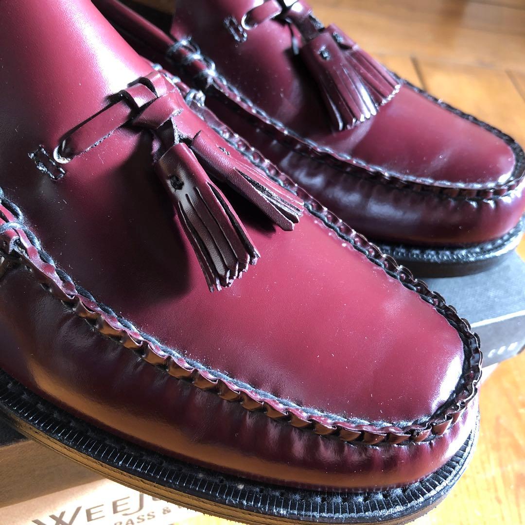 【G.H.BASS】 WEEJUNS バーガンディ タッセルローファー 9.5