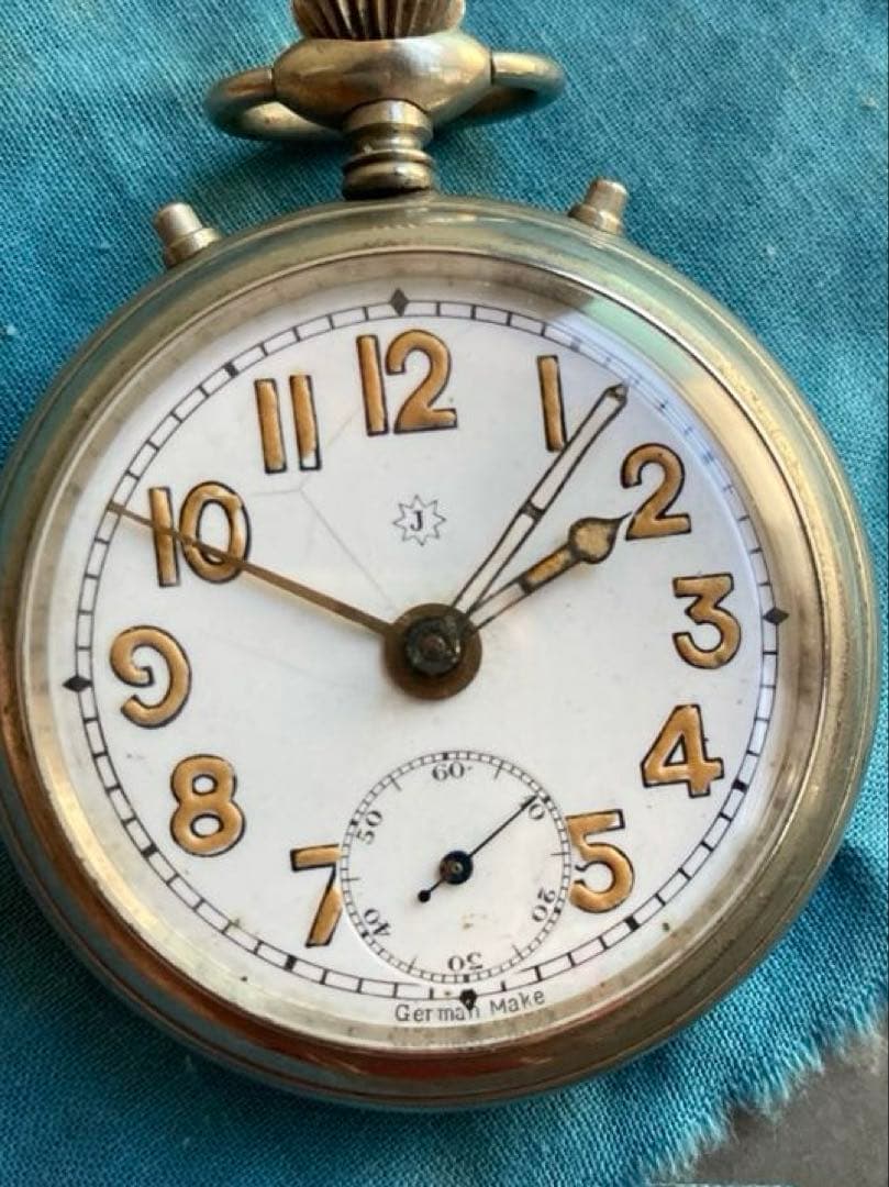 LUKEVI-【専用ページ】ユンハンス 懐中時計 稼働品 軍用 アラーム機能付