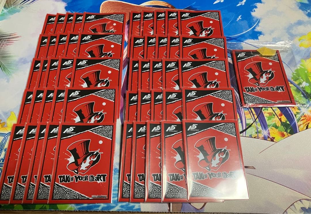 ペルソナ5 予告状 スリーブ ヴァイスシュヴァルツ金銀キャンペーン 55