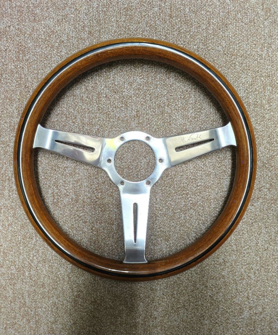 【当時物良品】NARDI ナルディ クラシック ウッドステアリング 約33cm ナルディ クラシック タイプ 高級 ウッド ステアリング 33パイ 330mm