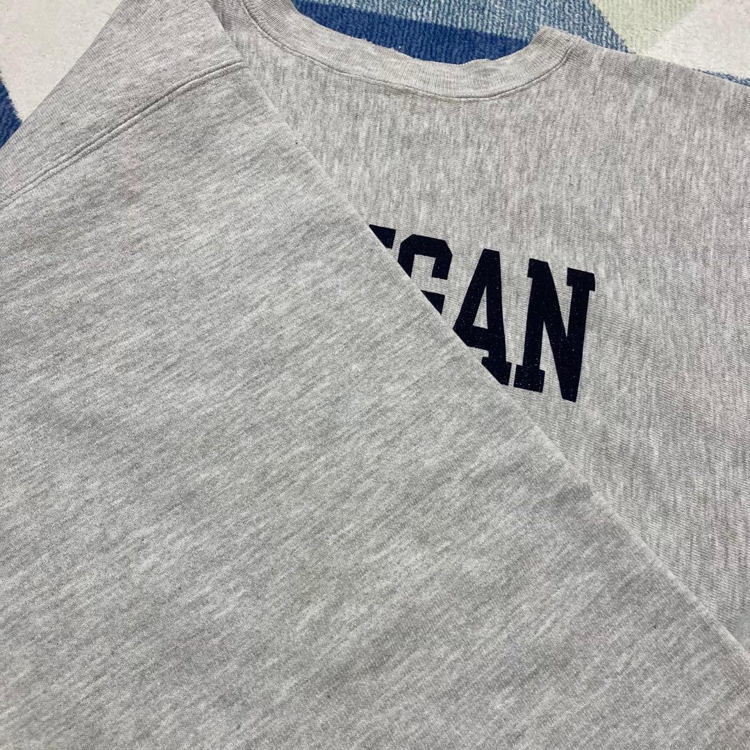 90s Championミシガン染み込み リバースウィーブ刺繍タグUSA製XXL