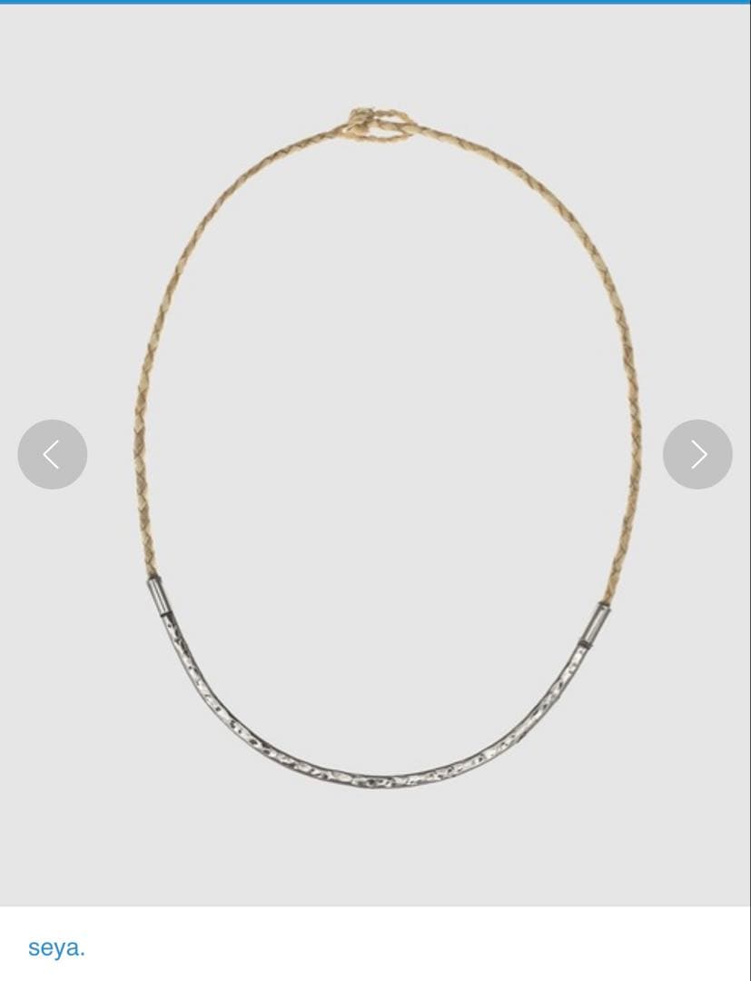 seyaセヤBOSFOR NECKLACE 24aw ネックレス シルバー BOSFOR NECKLACE SILVER – seya-voyage