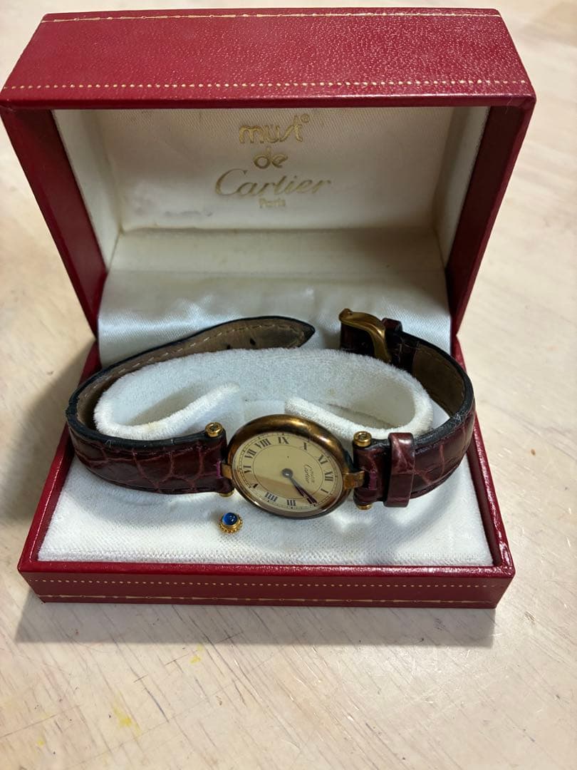 カルティエ マスト ヴァンドーム ヴェルメイユ 腕時計 ゴールド (ジャンク品） Cartier カルティエ レディース腕時計 マストヴァンドーム
