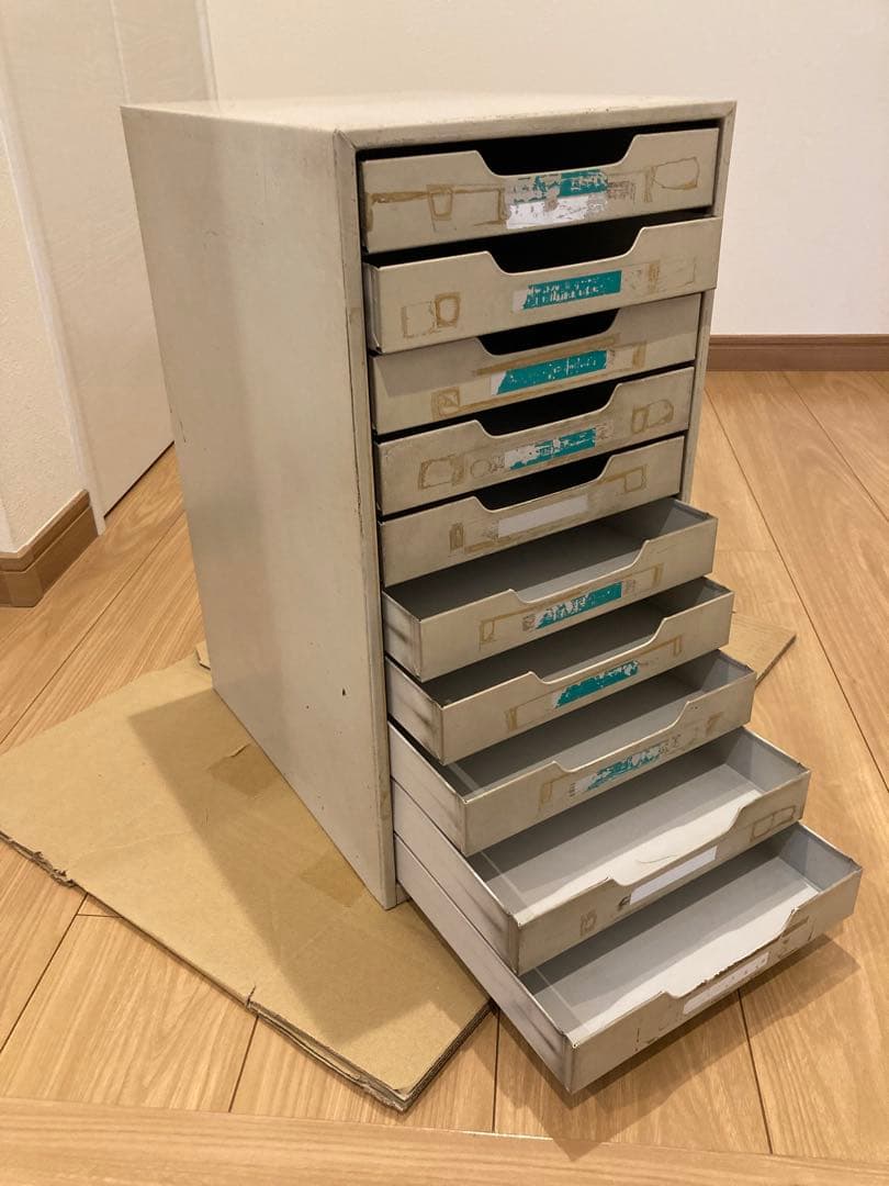 昭和レトロ レターケース KOKUYO 10段 スチール製 A4サイズ - メルカリ