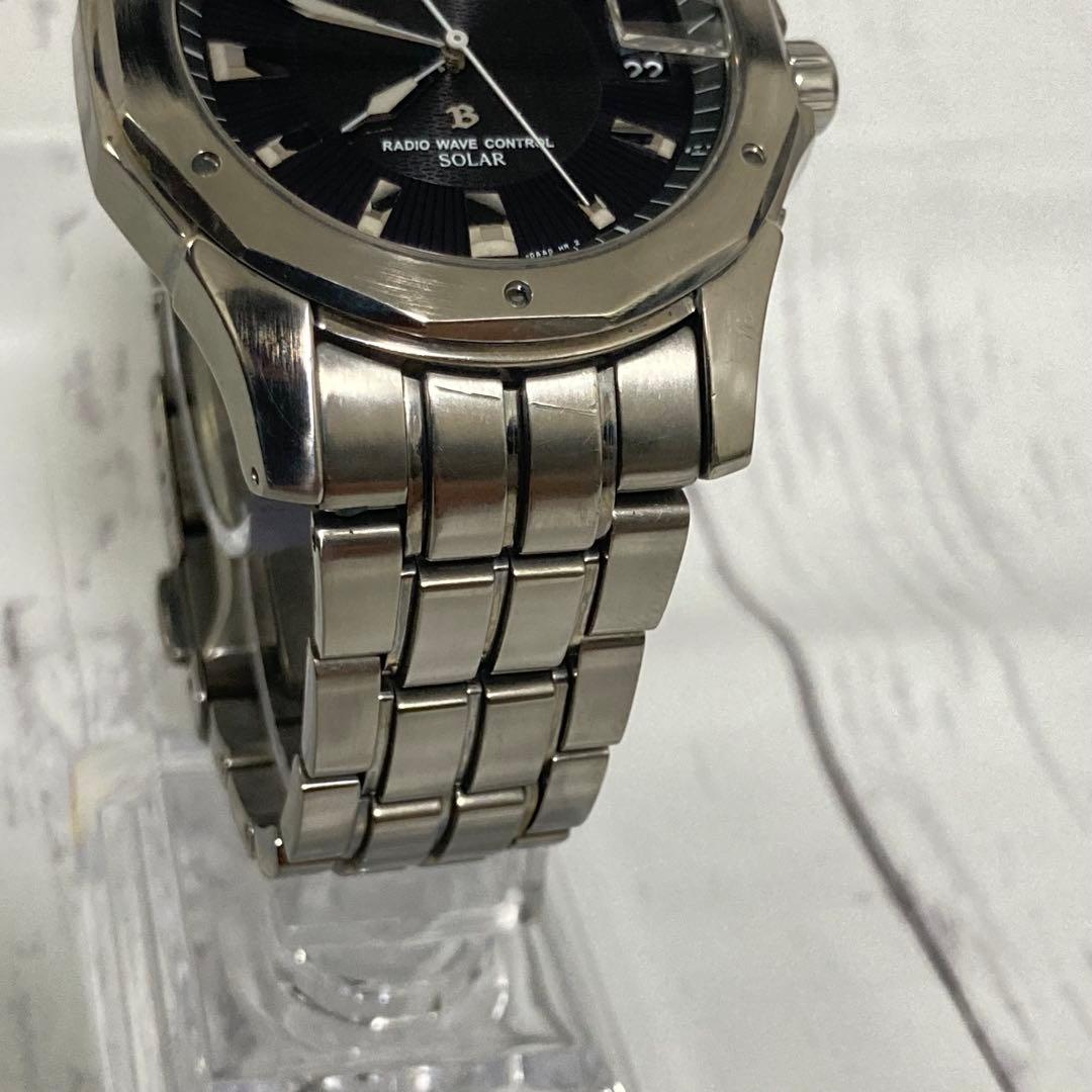 稼働品 セイコー ブライツ 7B22-0AC0 電波ソーラー チタン メンズ