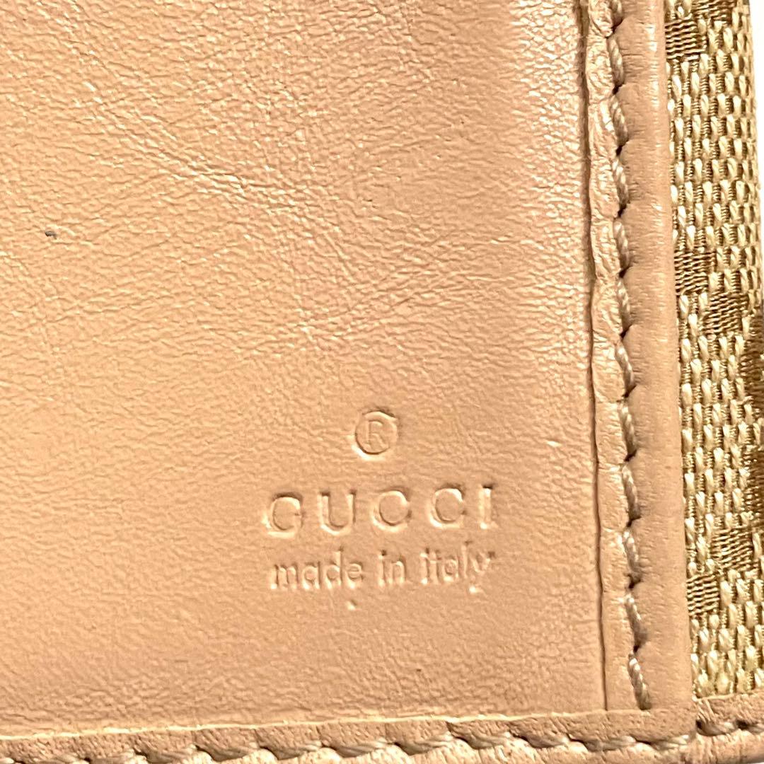 GUCCI グッチ 長財布 GGキャンバス ロゴプレート 0116-② - メルカリ