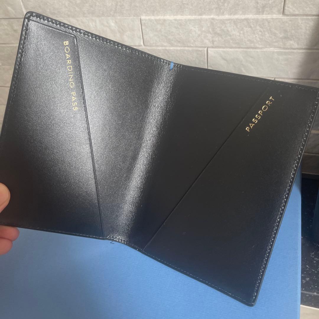 SMYTHSON スマイソン ボーディングパス+パスポートケースセット 黒 美