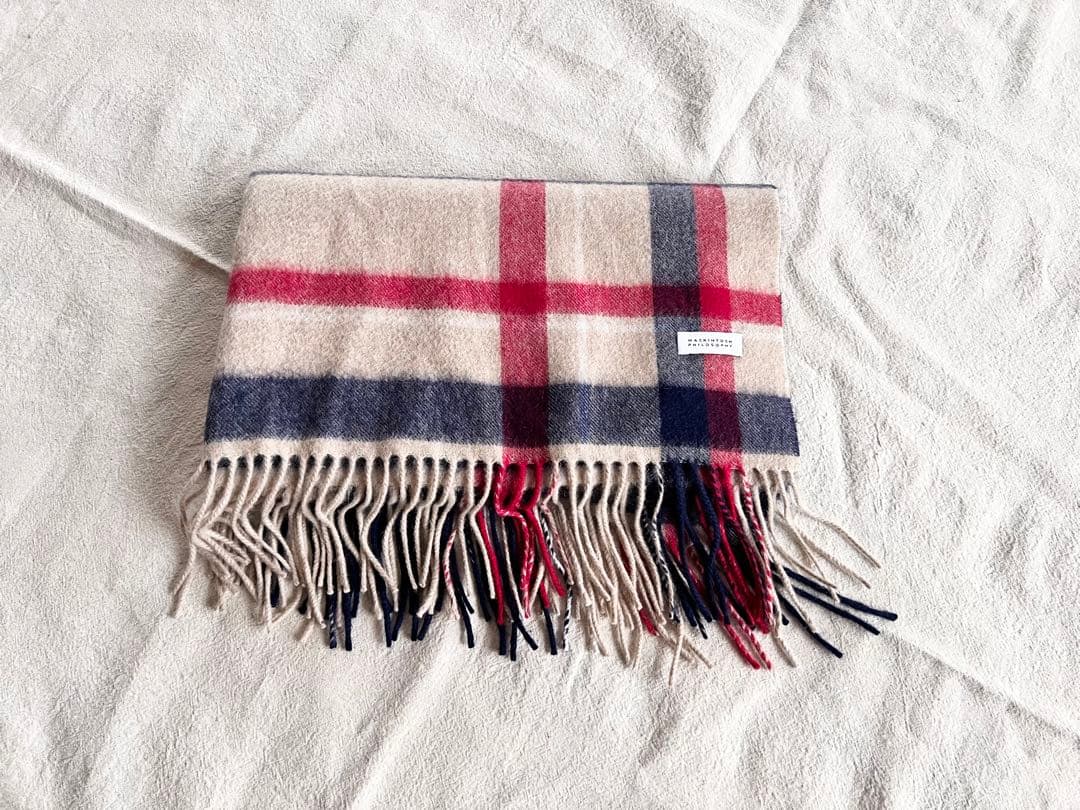 《マッキントッシュフィロソフィー カシミヤ100％ 大判ストール》